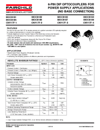 Datasheet MOC8103 производства Fairchild